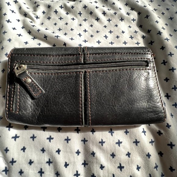 FOSSIL Black Leather Key Wallet - Picture 2 of 3